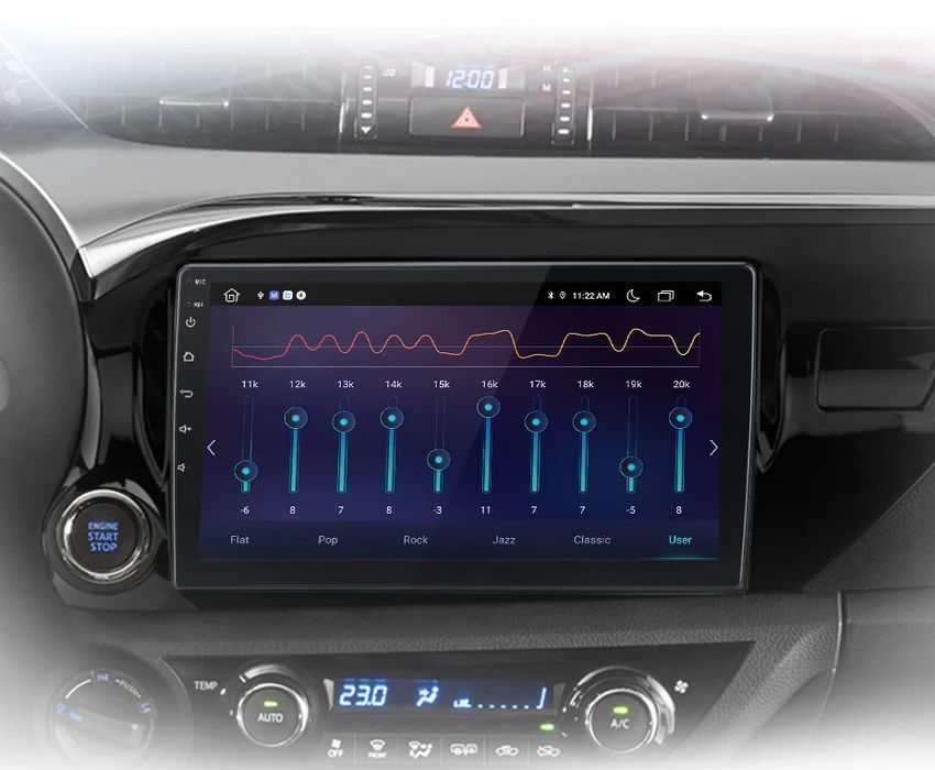 Radio do Toyota Hilux PickUp AN120 od 2015 - 2020 – CarPlay i Android