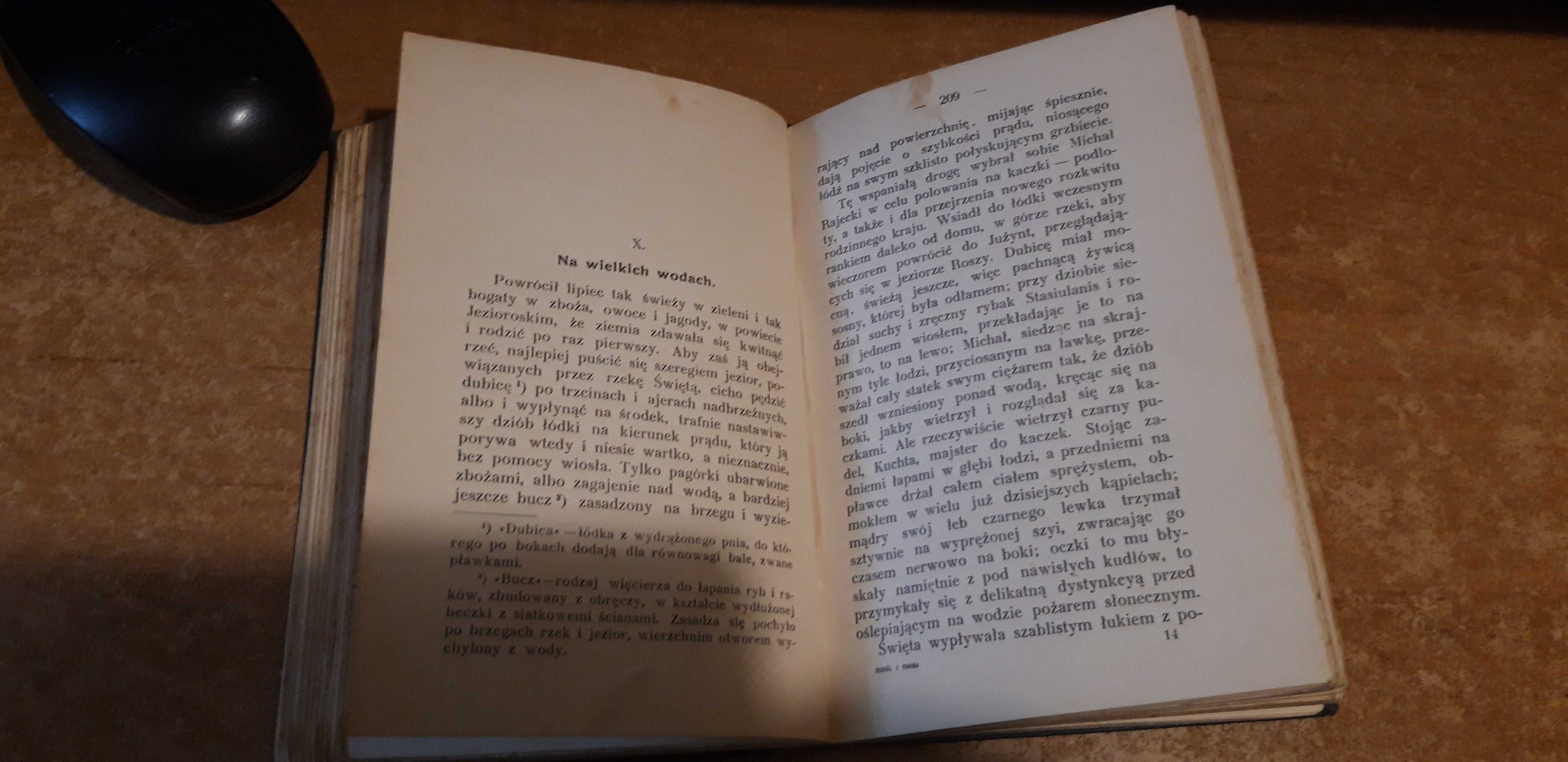 SOBÓL I PANNA. Cykl  Myśliwski -Weyssenhoff-1911,opr.,wyd.1