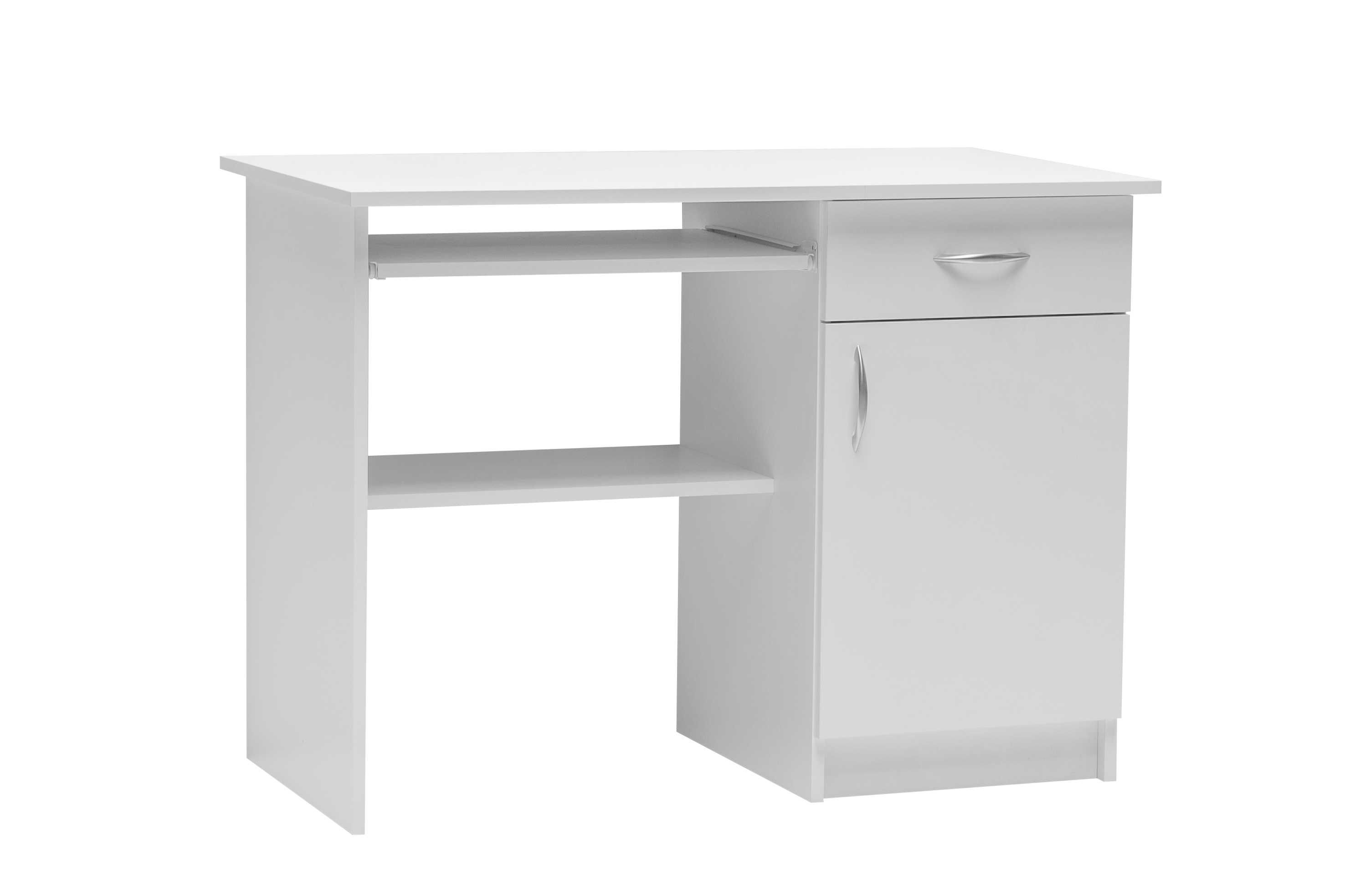 BIURKO 1 100 cm młodzieżowe dąb sonoma/dąb artisan/biały mat