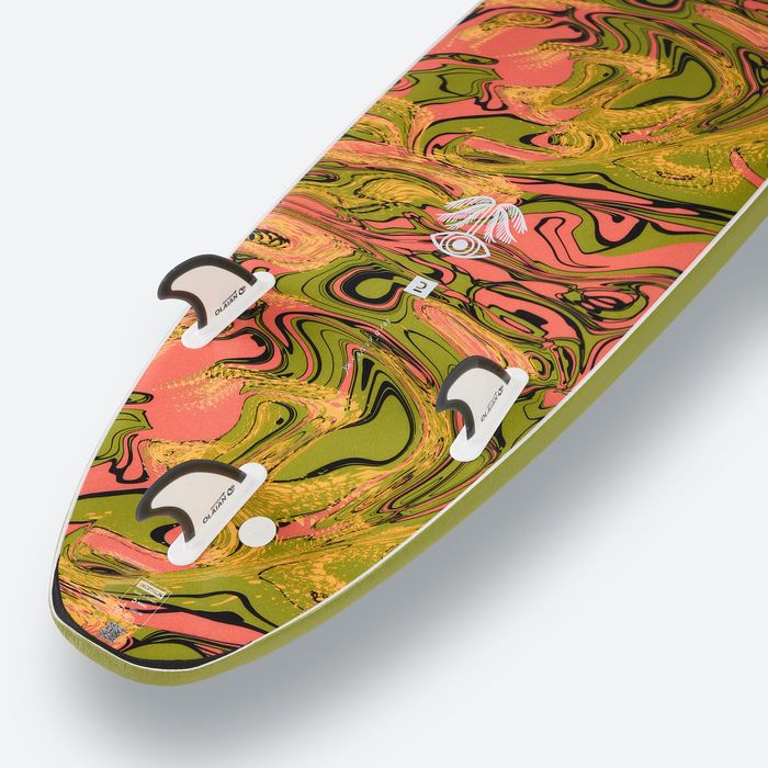 Prancha de surf em espuma 8'6" - 500 caqui