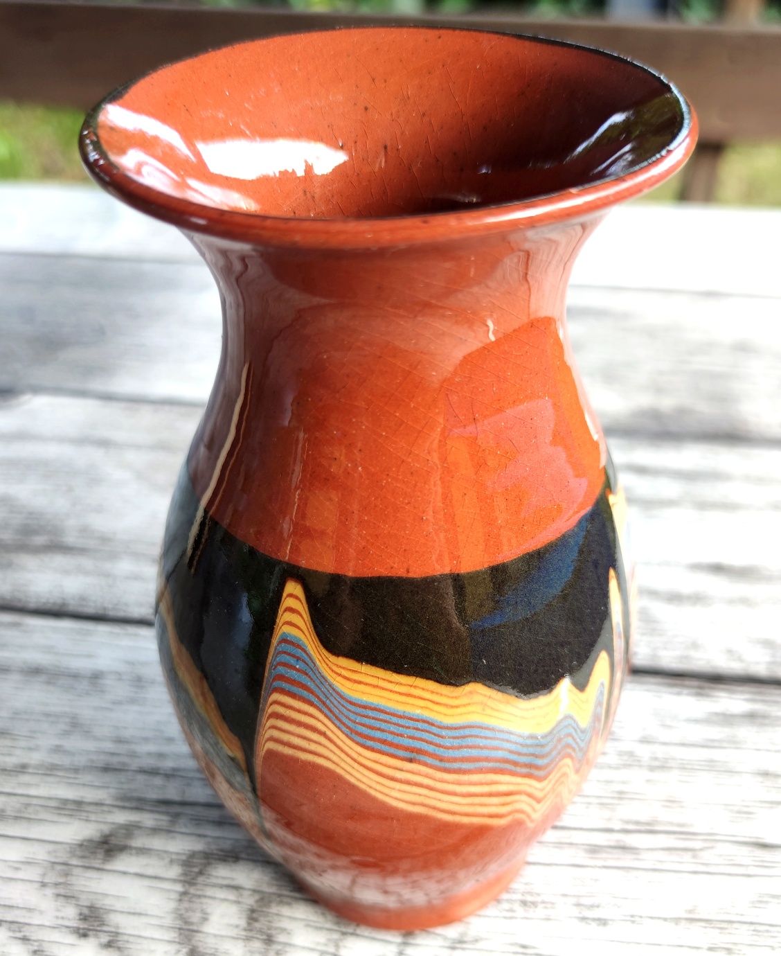 Piękny, średniej wielkości wazon 19cm, ceramika bułgarska