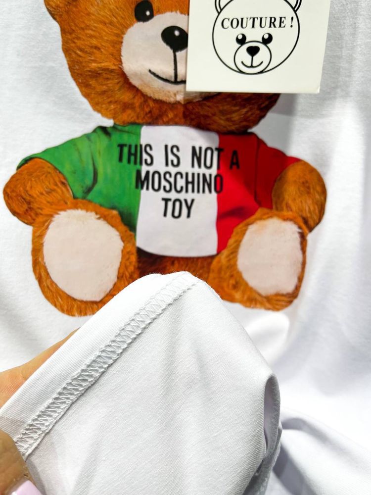 Жіноча Футболка Майка Топ у стилі Moschino Москино