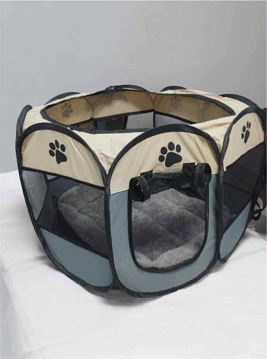 Legowisko Kojec Klatka dla Zwierząt Psa Kota Składany Przenośny Mały