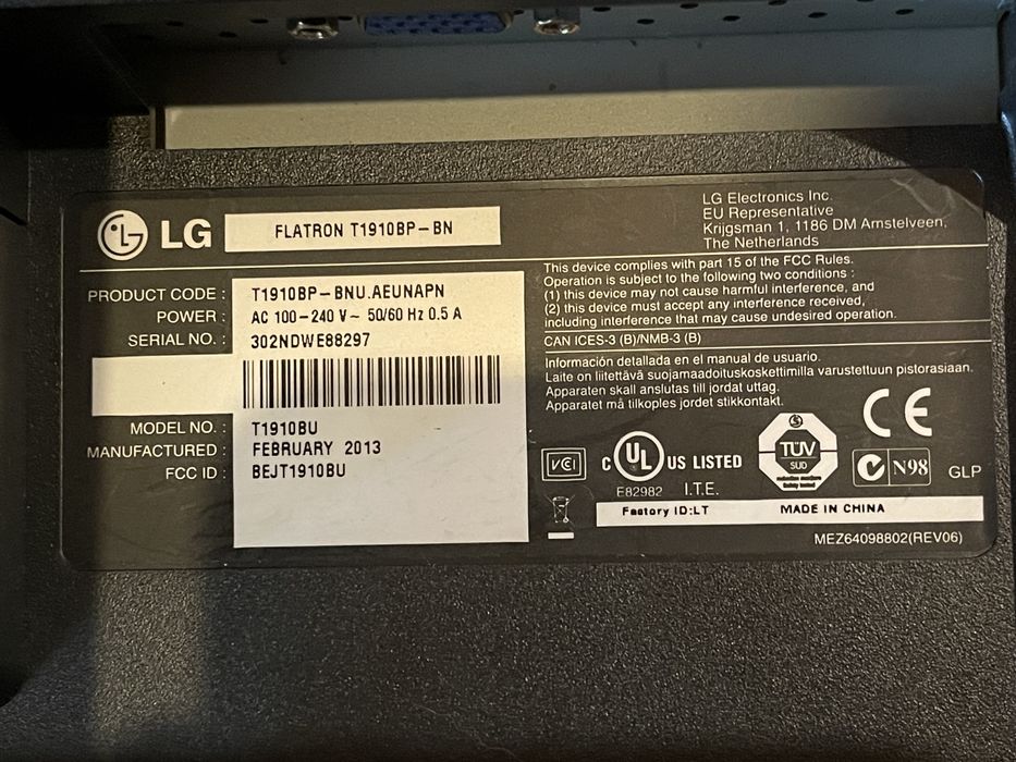 Vendo Monitor Tátil LG
