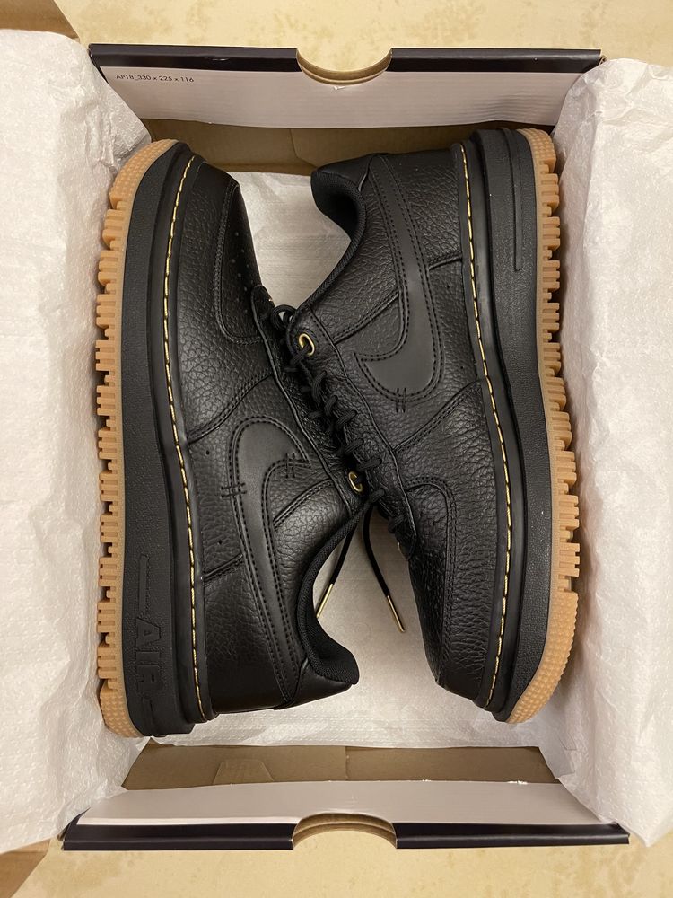 Кроссовки Nike Air Force 1 Low Luxe Black Gore-Tex Оригинал