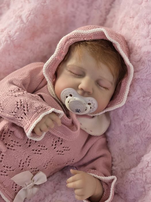 Bebé reborn menina 50 cm com enxoval