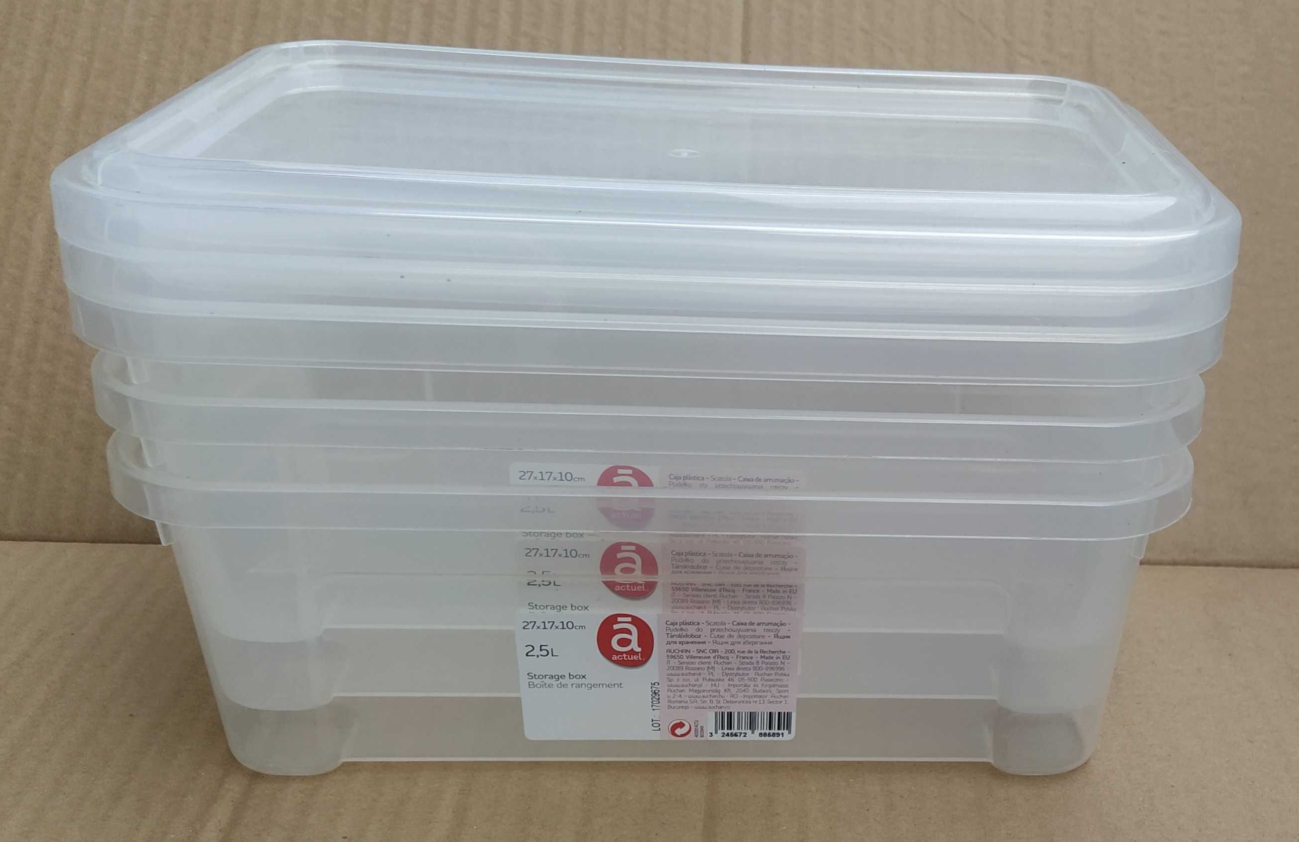 Caixas Plástico-2,5l - com tampa