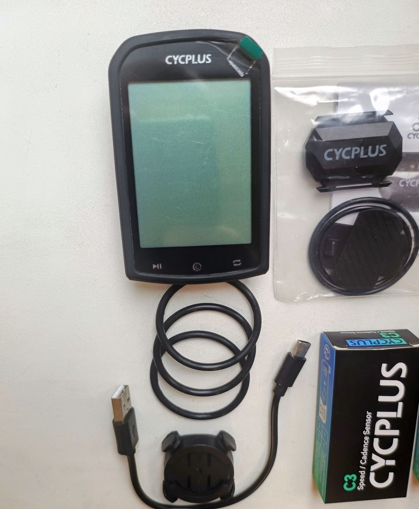 Велокомпьютер Cycplus M1 + 3 датчика (Скорость, Каденс, Пульс)