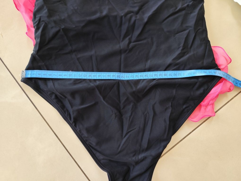 NOWY wyszczuplający XL 42 jedyny zestaw bikini z różami XL 42