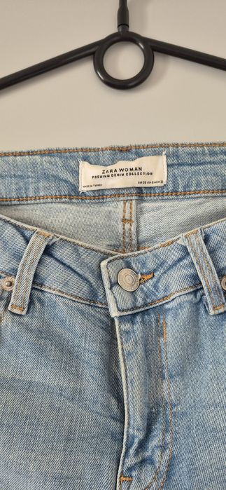 Jeansy Zara z przetarciami rozm. 38 stan idealny