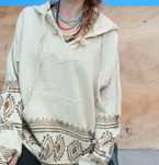 Bluza etno z kapturem