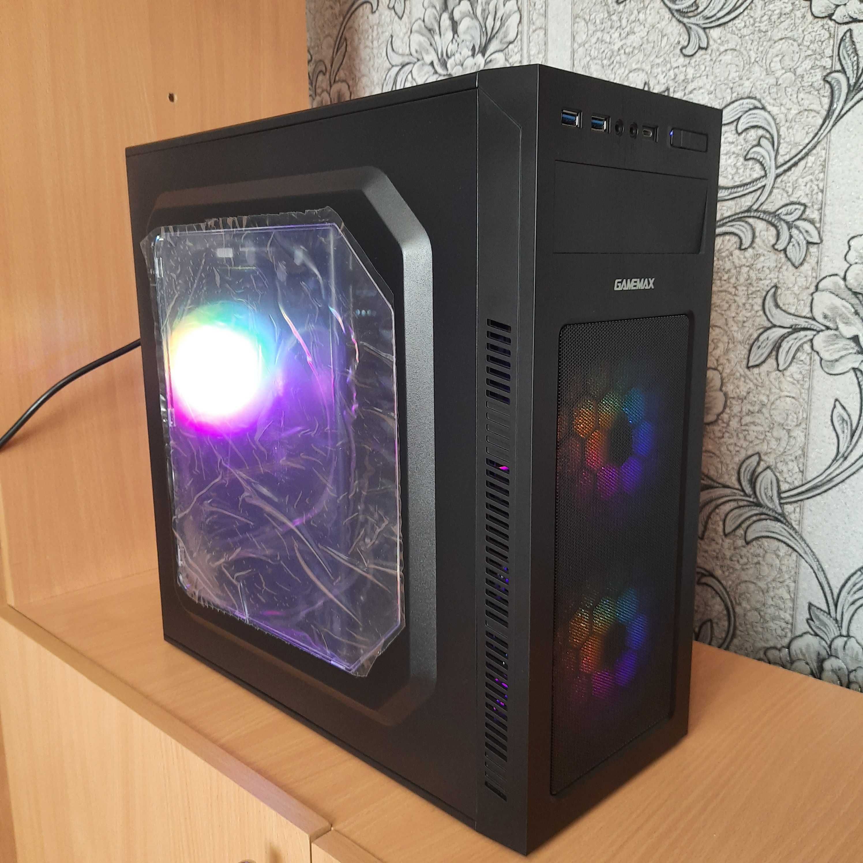 Ігровий комп'ютер ПК Ryzen 5 3400G+vega11+16Gb DDR4+SSD M2 128Gb+500Gb