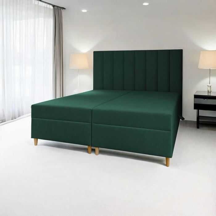 łoże sypialniane z pojemnikiem na pościel kontynentalne