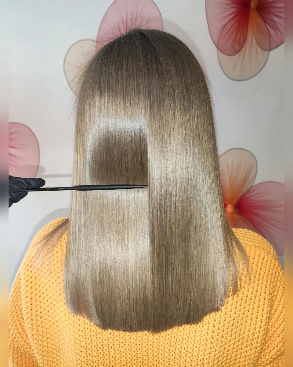 Кератин Кератиновое выпрямление выравнивание ботокс нанопластика волос