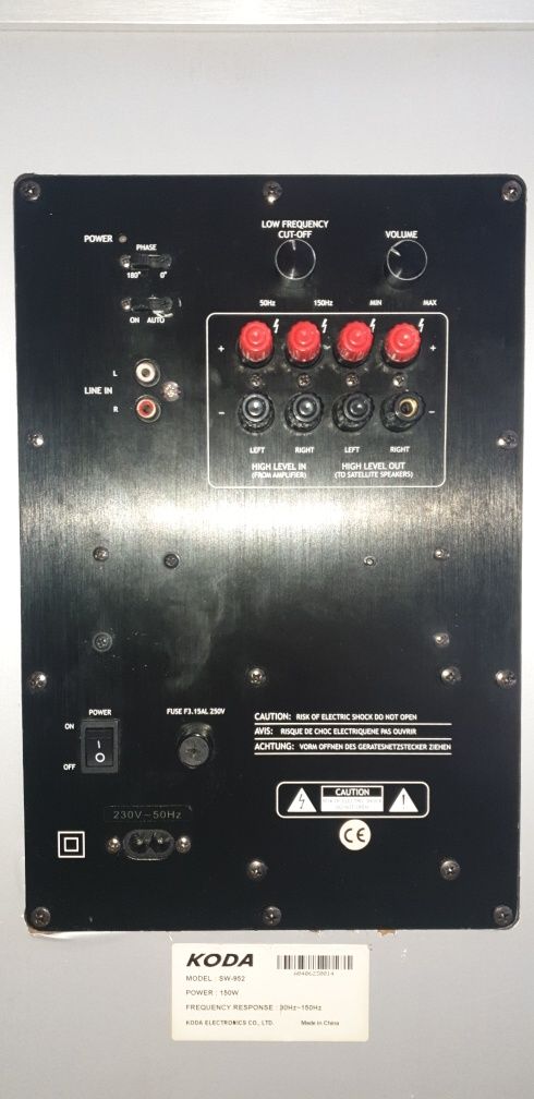 Subwoofer Aktywny KODA SW-952