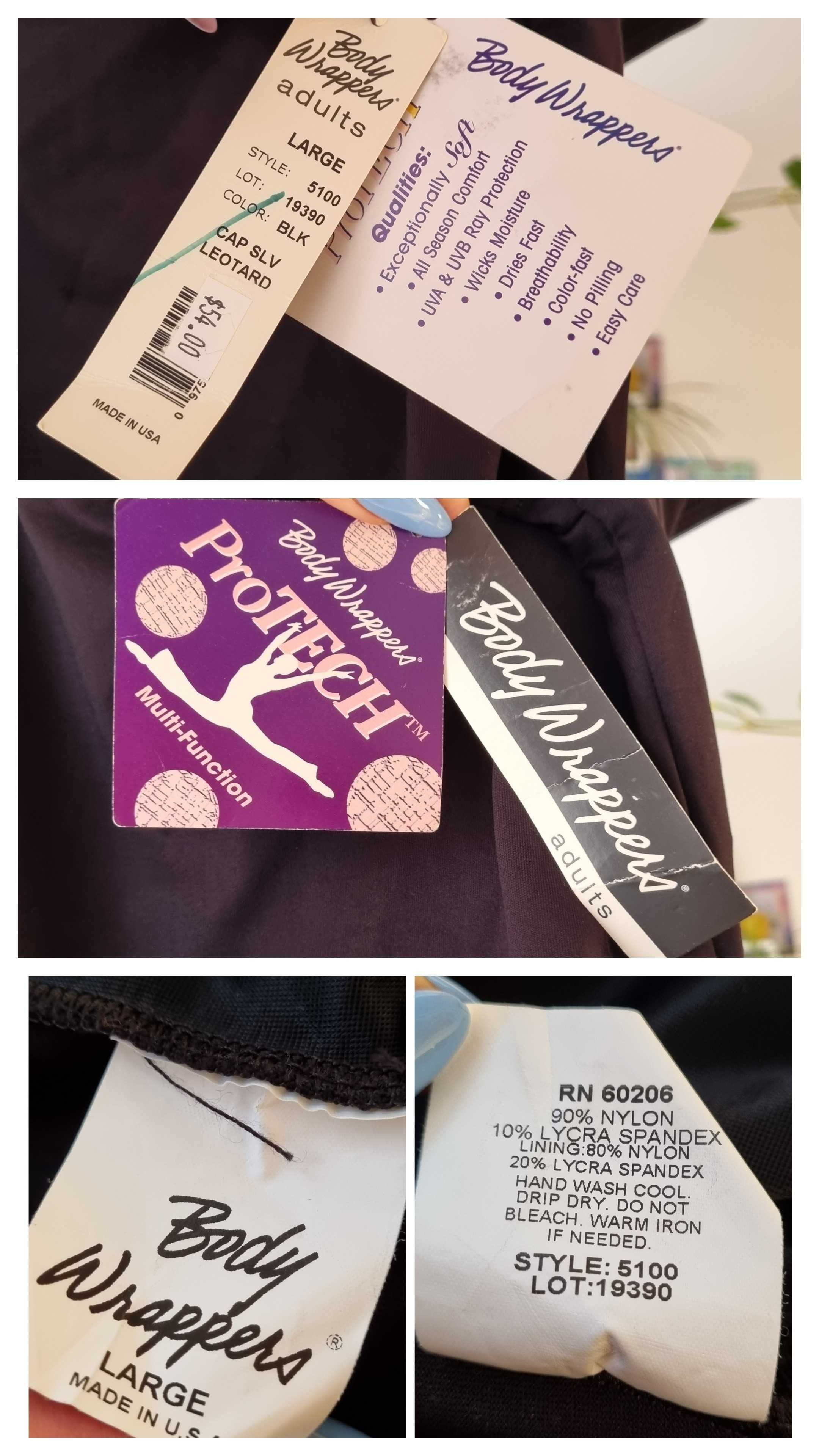 Nowe damskie body do tańca, baletu, trykot marki Body Wrappers rozm.L