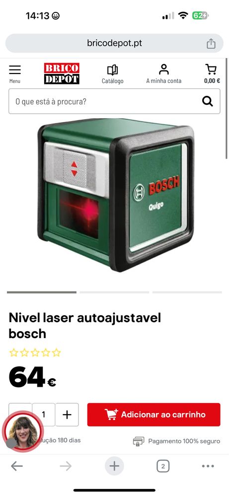 Laser Bosch c/tripé