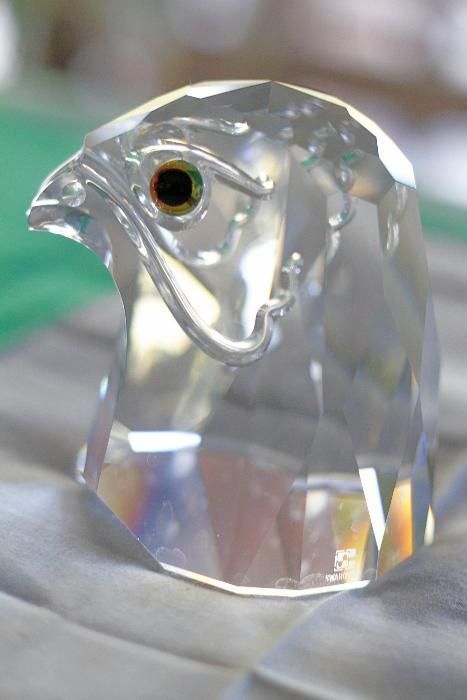 Swarovski "Cabeça de Falcão grande" peça de coleccionador