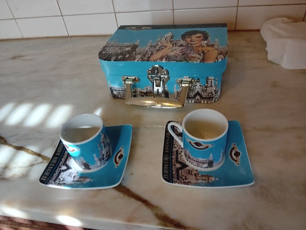 Conjunto de Chávenas de Café Loja do Gato Preto