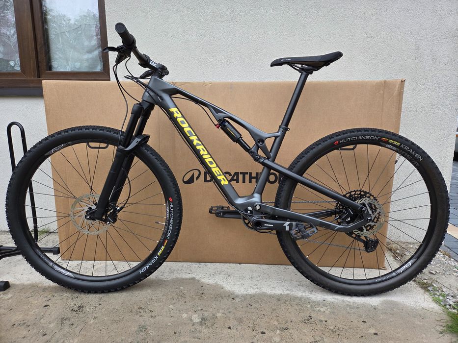 Rower górski MTB XC RockRider 500S 29" karbonowy, idealny - wysyłka