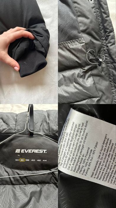 Жіноча парка пуховик Everest розмір S чорна