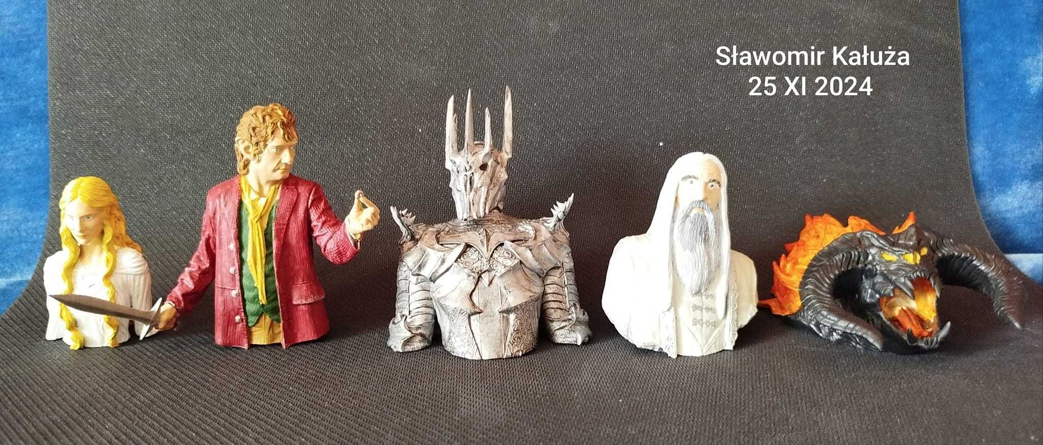 Figurki kolekcja Władca Pierścieni LOTR Hobbit model popiersie