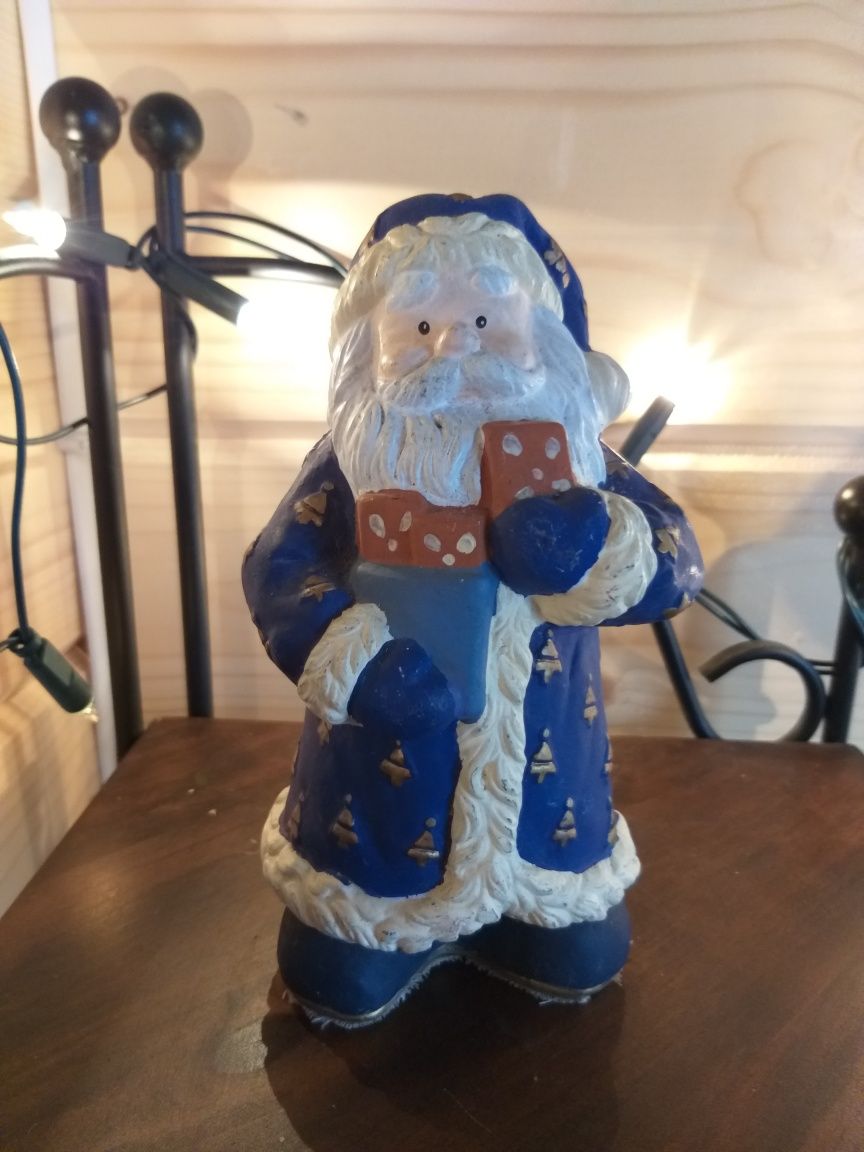 Mikołaj ceramiczny vintage świąteczny święta ozdoba dekoracja