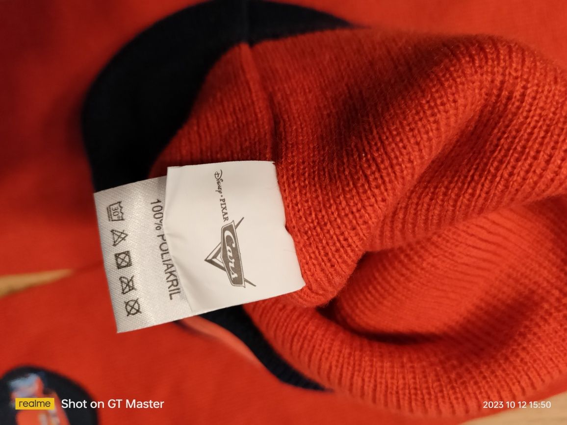 Czerwona czapka i szalik Zygzak Cars Auta marki TU Disney