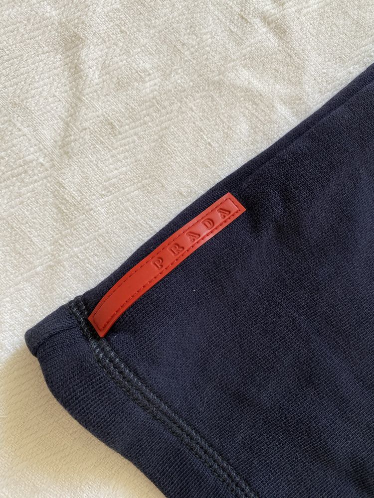 оригинал Vintage prada red tab sweatpants спортивки штаны спортивные