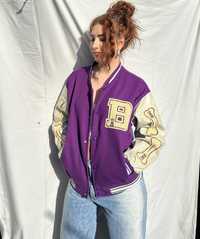 Bone Varsity Jacket Purple bejsbolówka kurtka bomberka streetwear