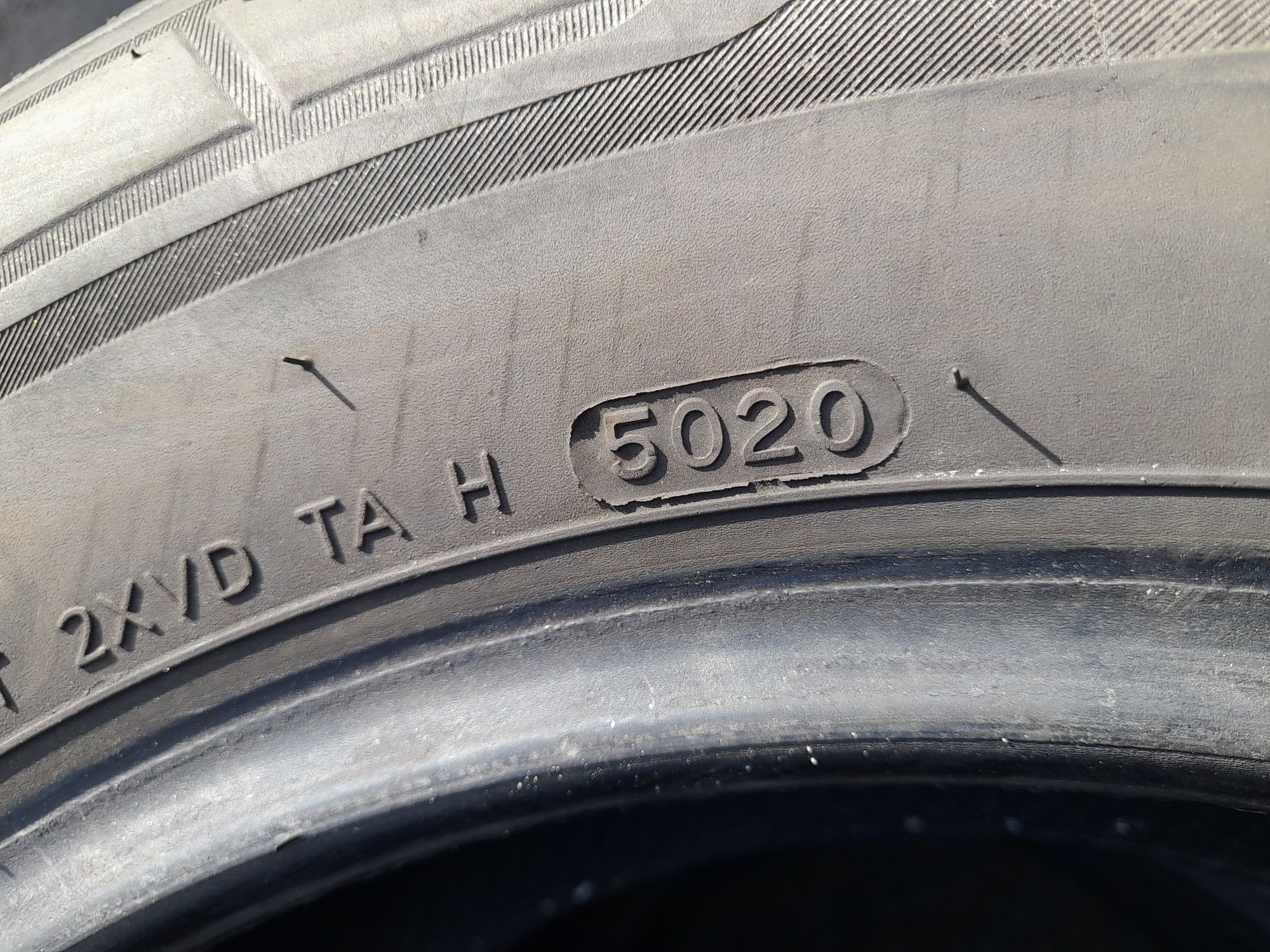 Opony używane 205/75/16c hankook 2x7 mm 2020