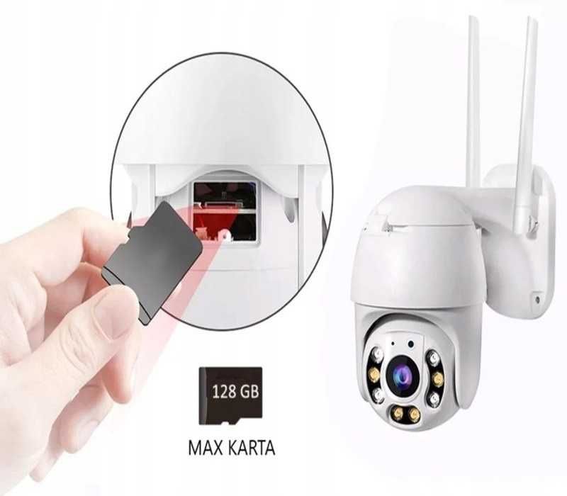 Kamera IP obrotowa Full HD wifi zewnętrzna 5mp 32 GB G256
