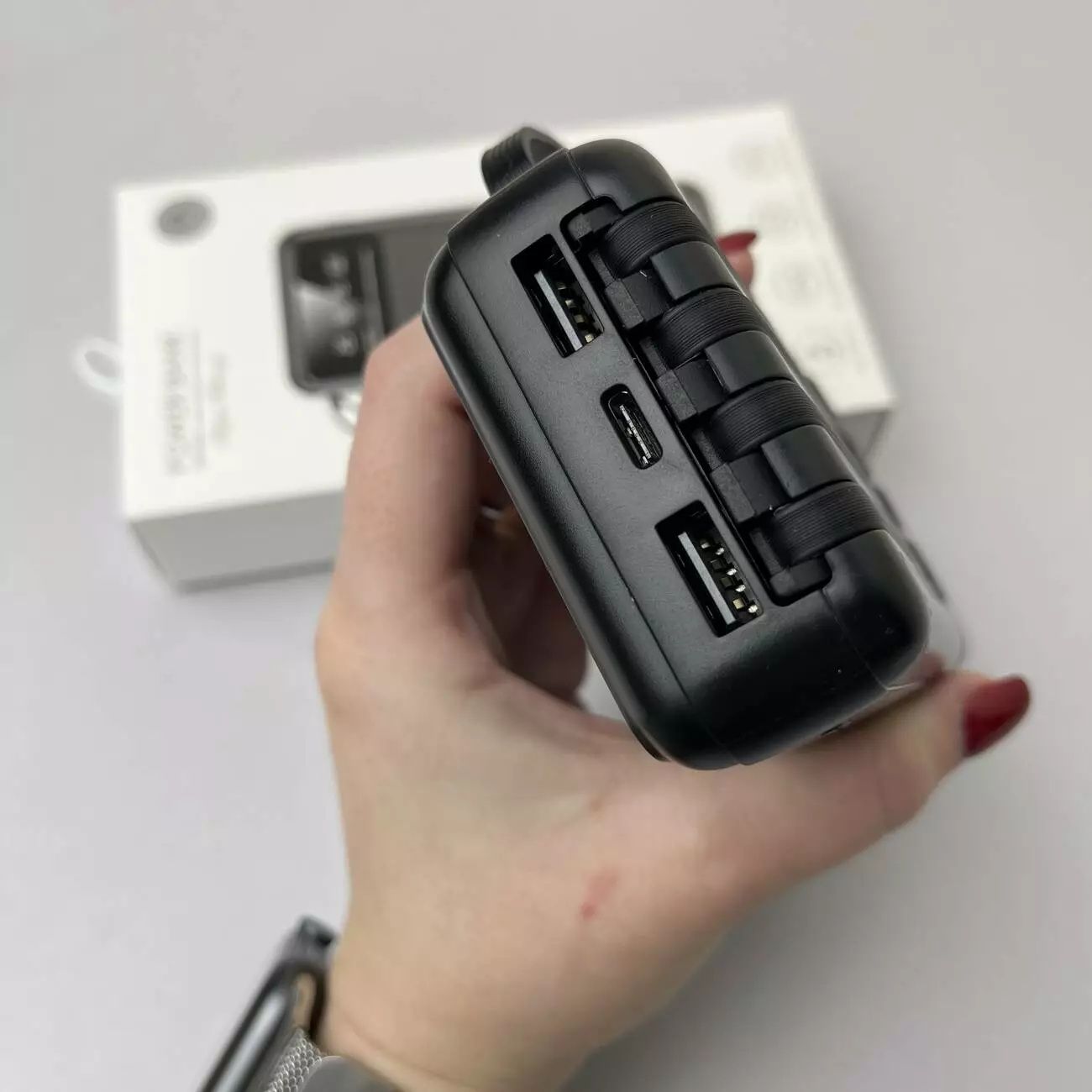 Power Bank Super з кабелем USB+Micro+Type-C+Lightning (20000mAh)