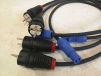 Kabel zasilający Titanex 3x1,5 H07RN-F Powercon PCE 0521-sr - 3m 5szt