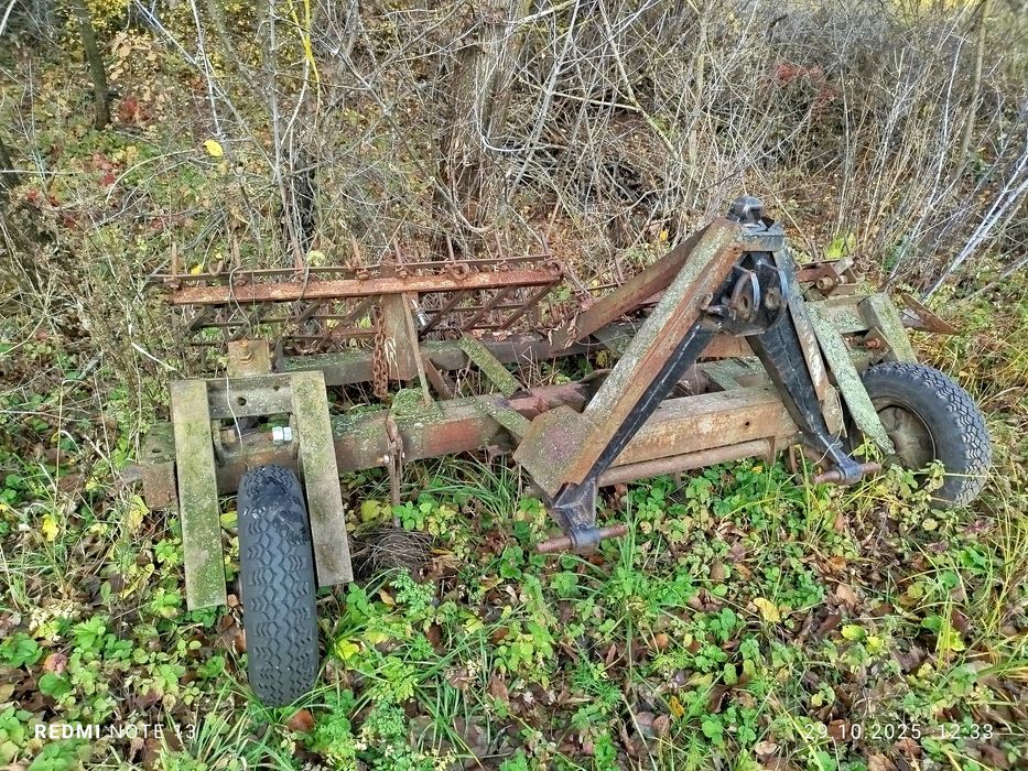 Продам культиватор шириною 2.2метра на опорних  колесах