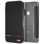 Etui BMW Carbon Tricolor Stripe na iPhone XS Max - czarne