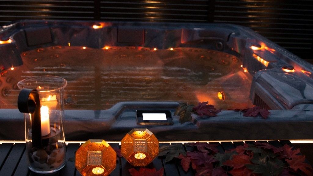 Jacuzzi ogrodowe całoroczne VISKAN EKERO, 6 os., 54 dysze