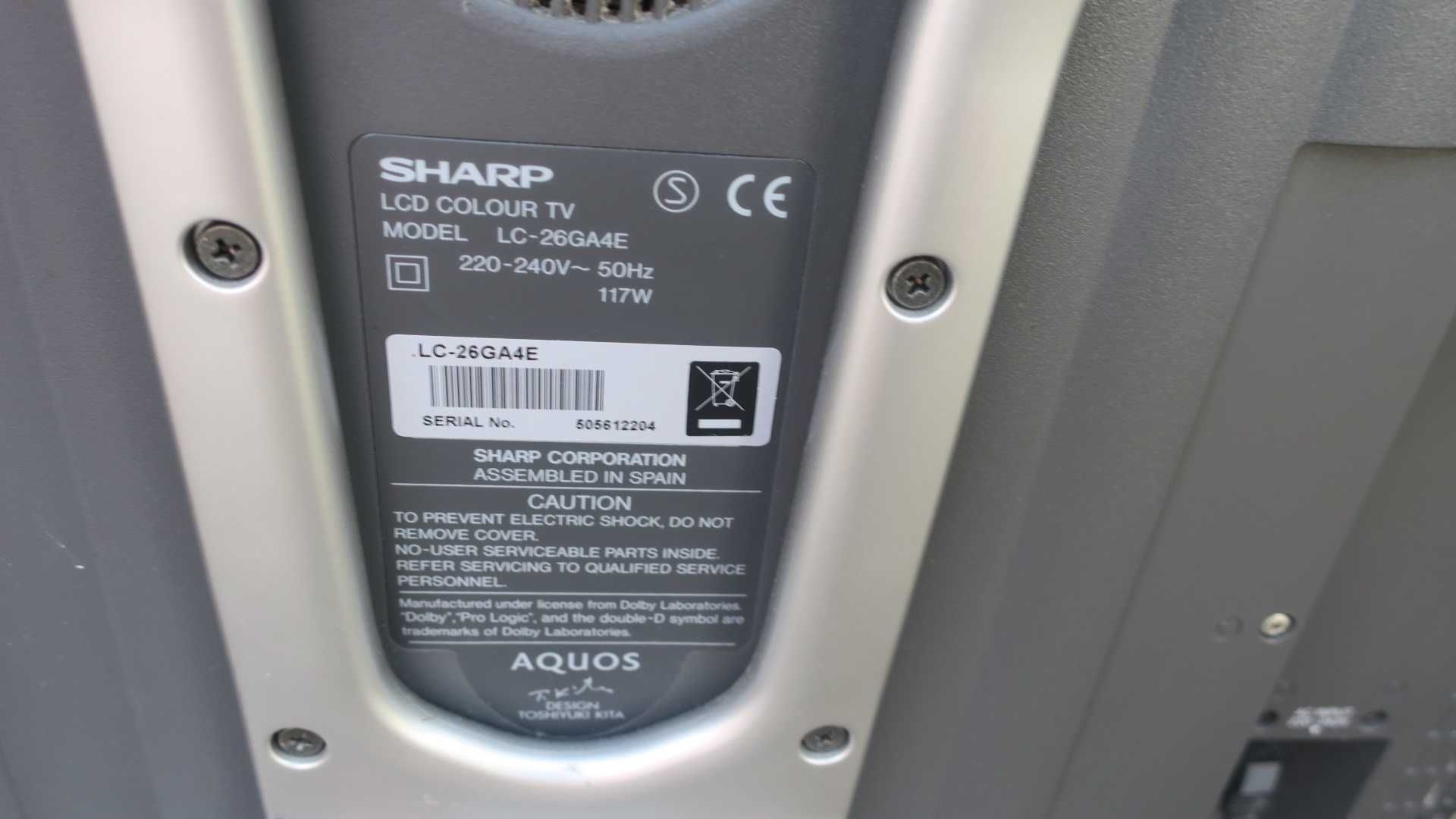 Telewizor Sharp Aquos LC26GA4E 26cali głośniki wzmacniacz