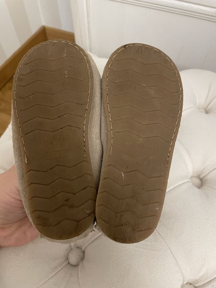 Mokasyny Buty dzieciece eleganckie Zara 23 skora naturalna zamsz