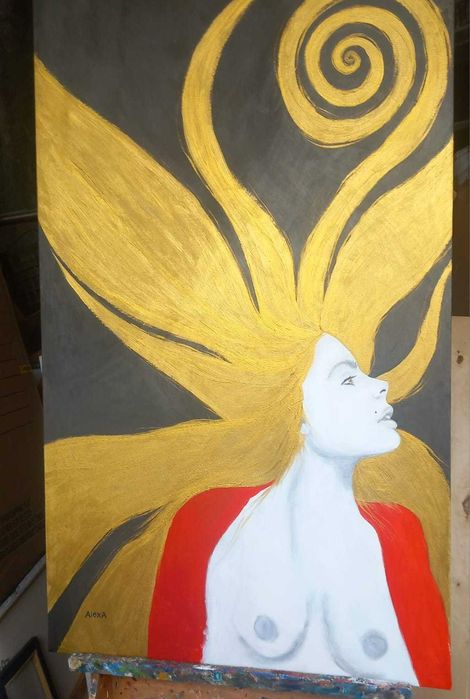 Quadro decorativo - Arte original - Feminilidade Divina by AlexA