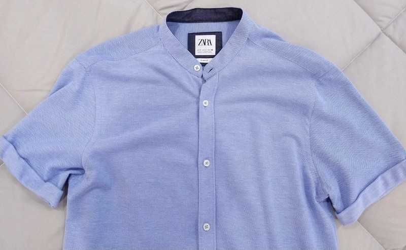 Camisa azul Zara