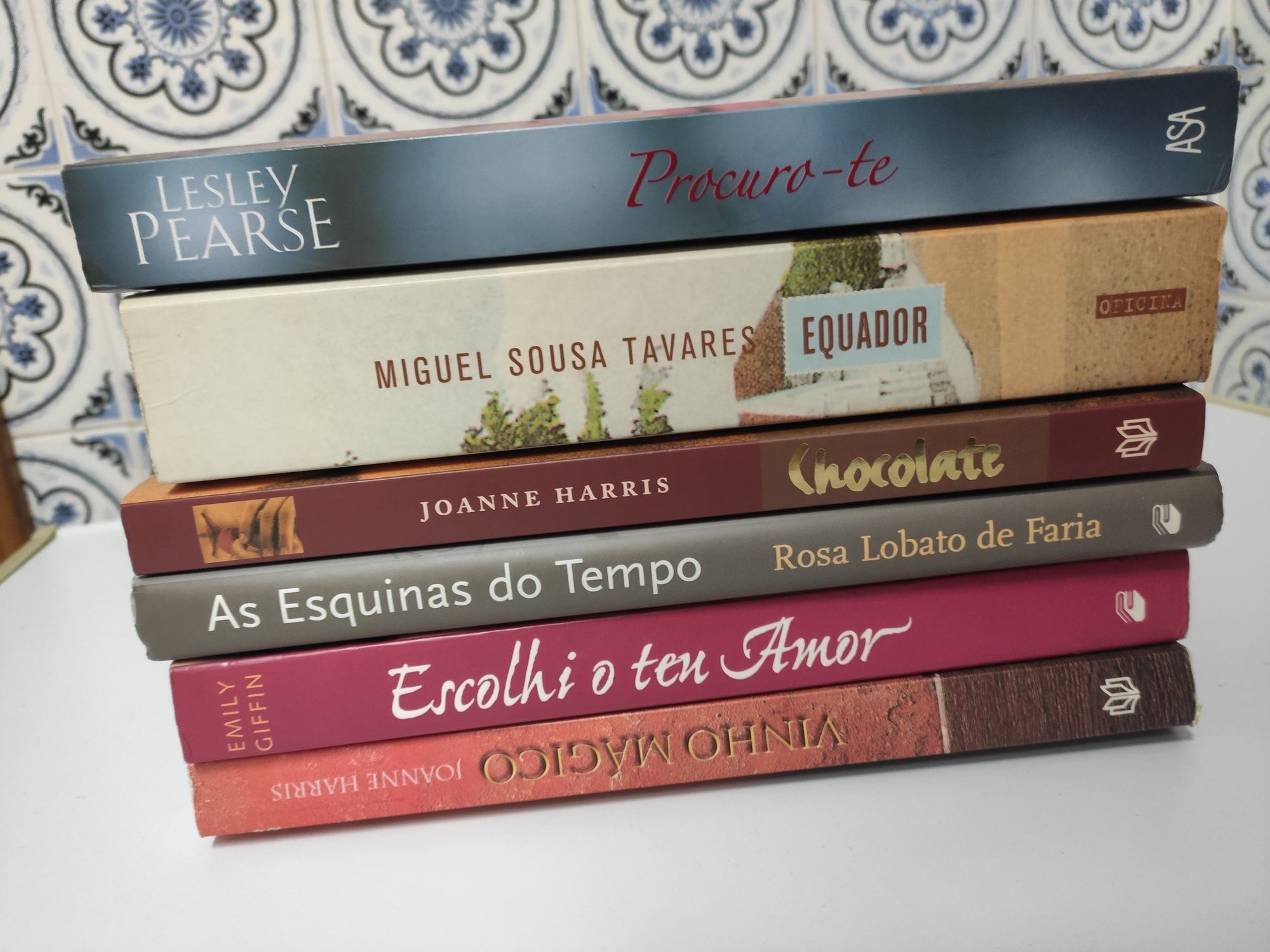 Lote de 6 livros - Romance