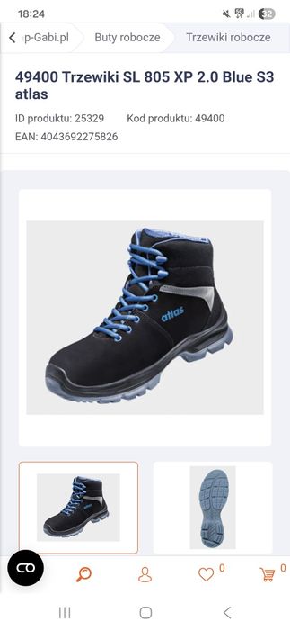 Buty Atlas robocze bezpieczne