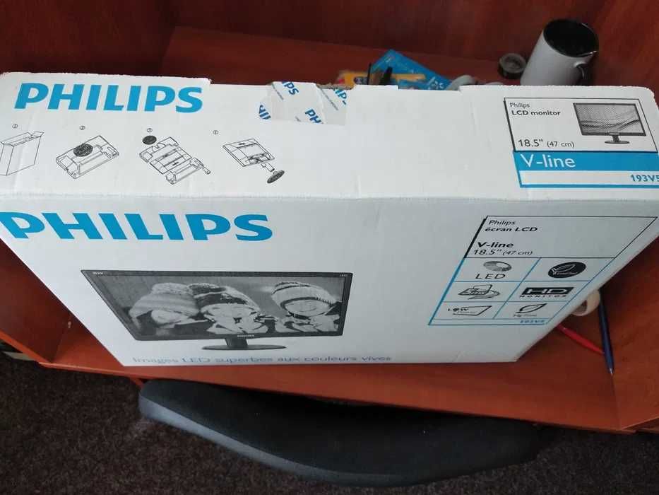 Монитор Philips 193V5LSB2/62новый в упаковке,стоял в офисе,не работал!