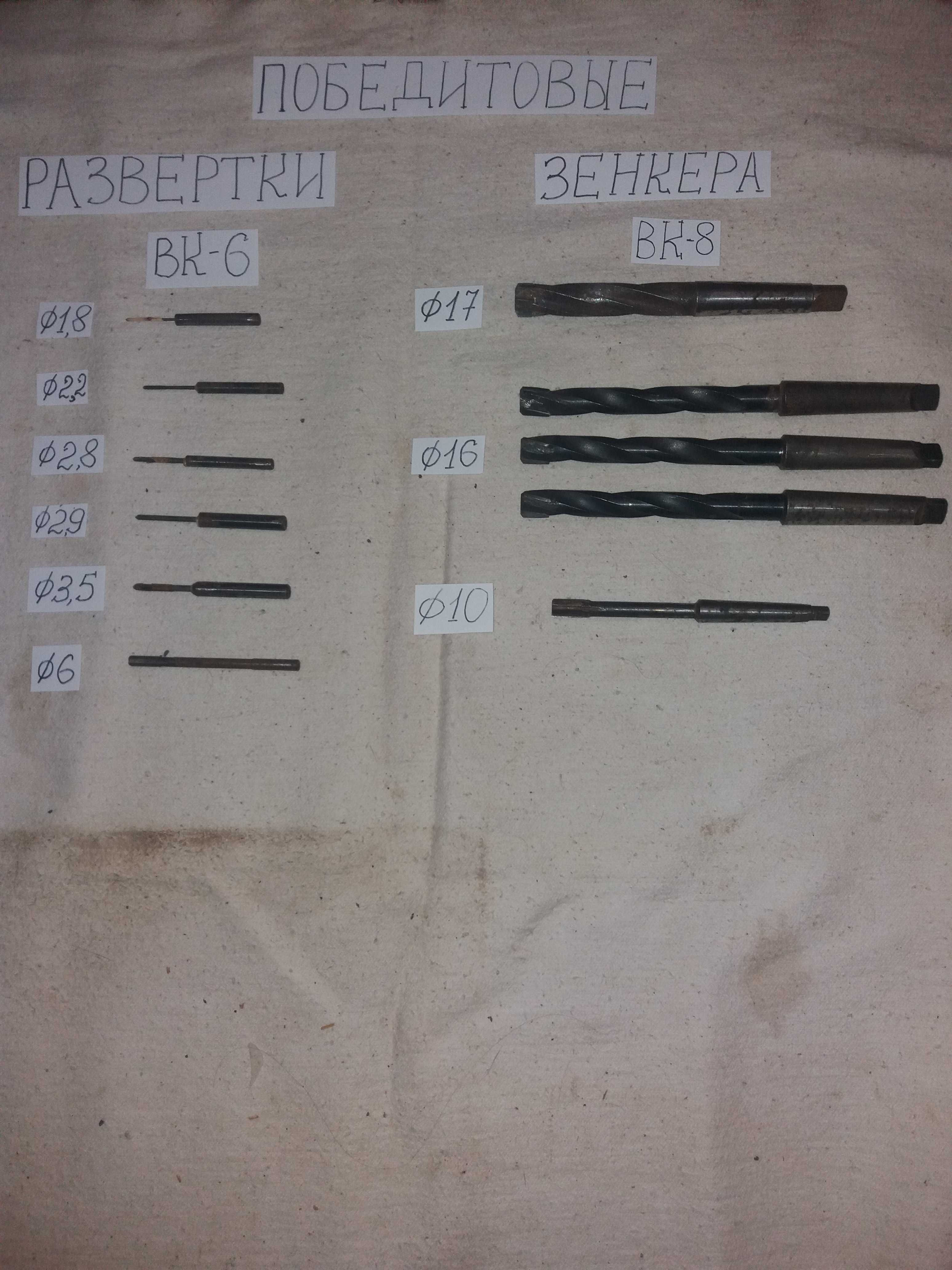 Фреза победитовая с конусним хвостовиком диаметр 14-50 мм