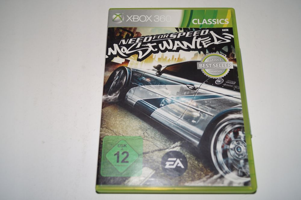 Need For Speed: Most Wanted (2005) Microsoft Xbox 360 Niemiecki W Grze