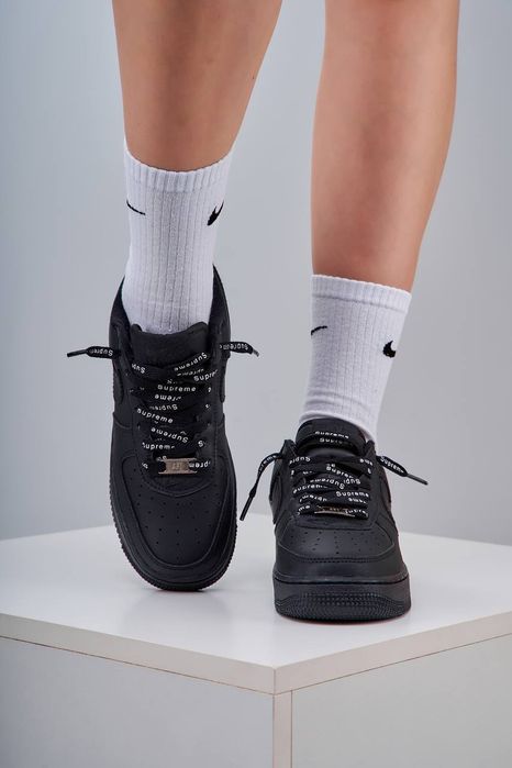 36-45 Nike Air Force 1 x Supreme Black