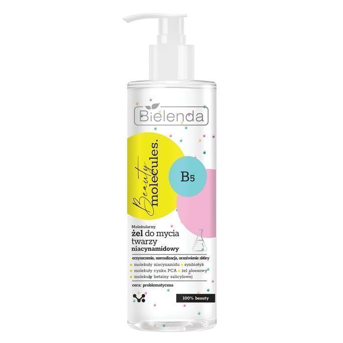 Bielenda Beauty molekularny niacynamidowy żel do mycia twarzy 195g