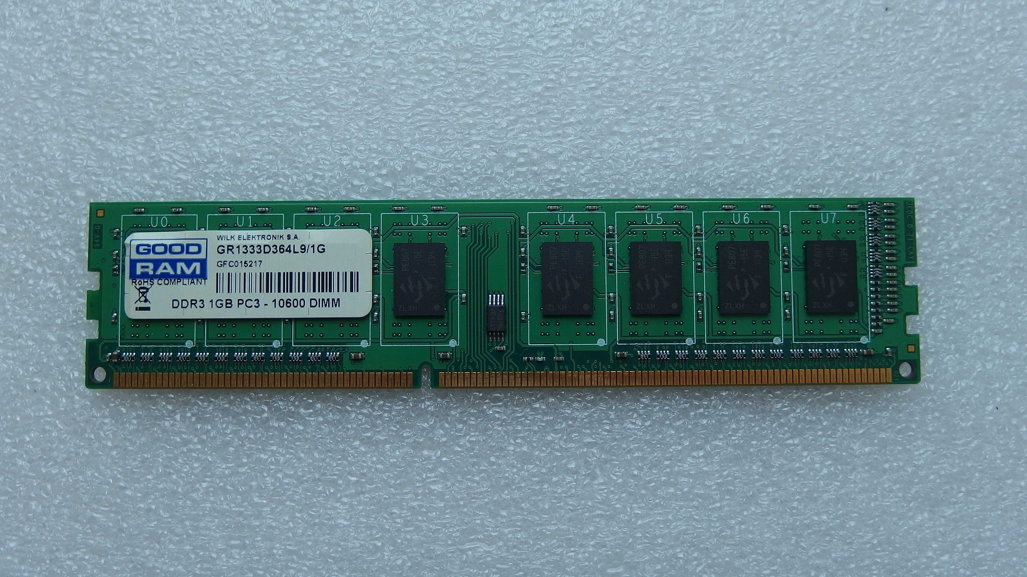 Оперативная память DDR3 PC3-10600 (1333) 1 Gb