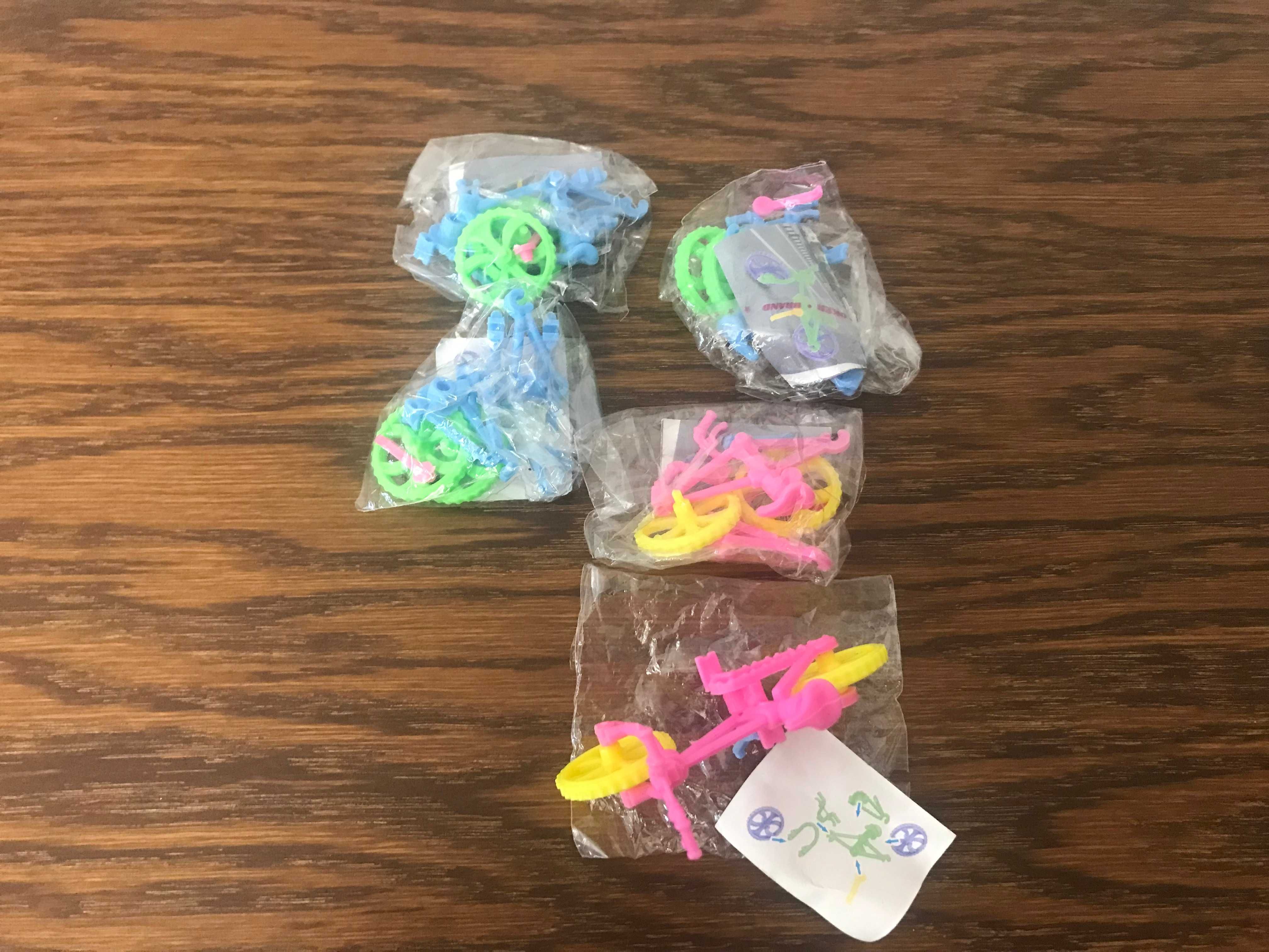 rowerki zabawki dla dzieci mini rowerki plastikowe 5 sztuk